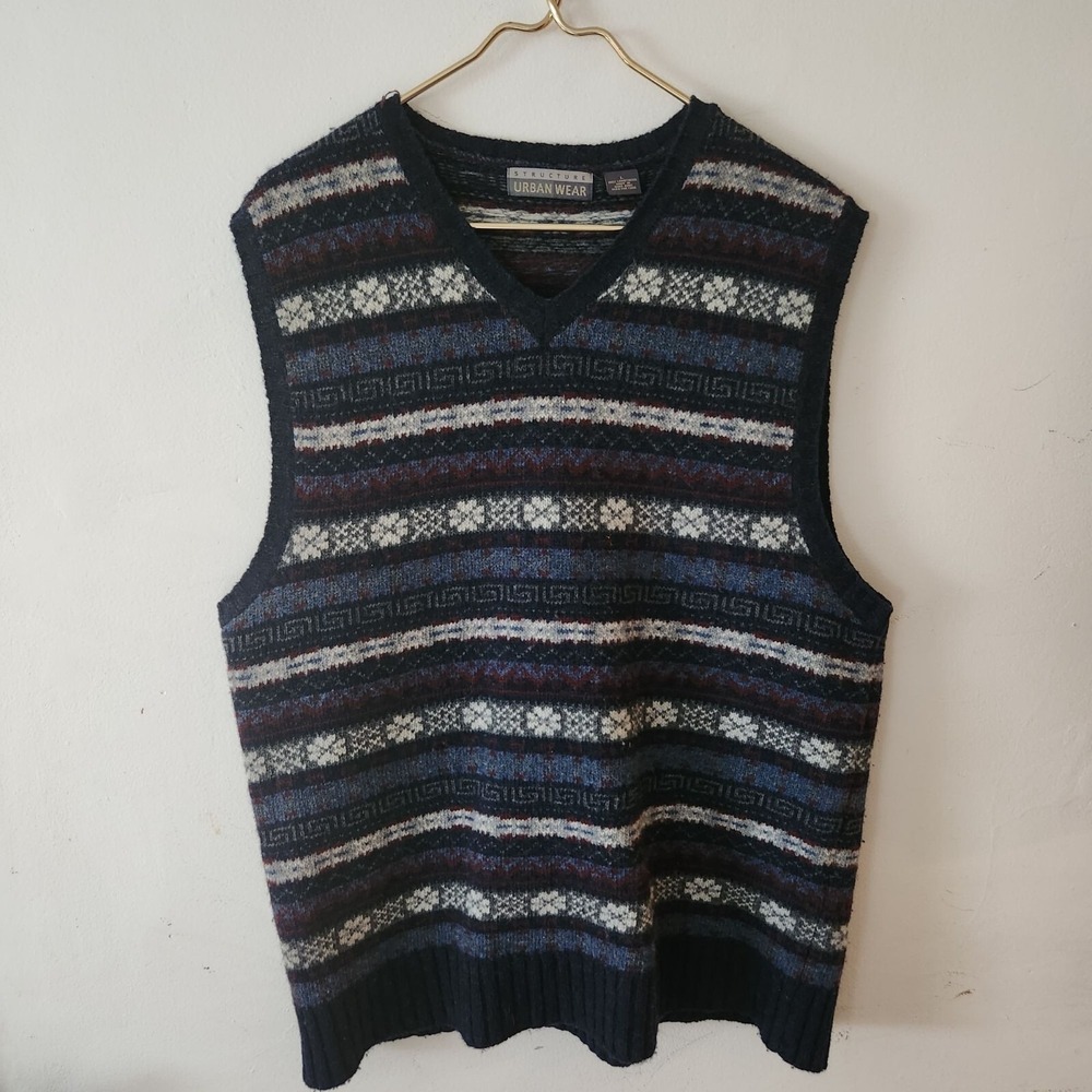 Structure Urban Wear Cosby Style Vest Men's Size Large